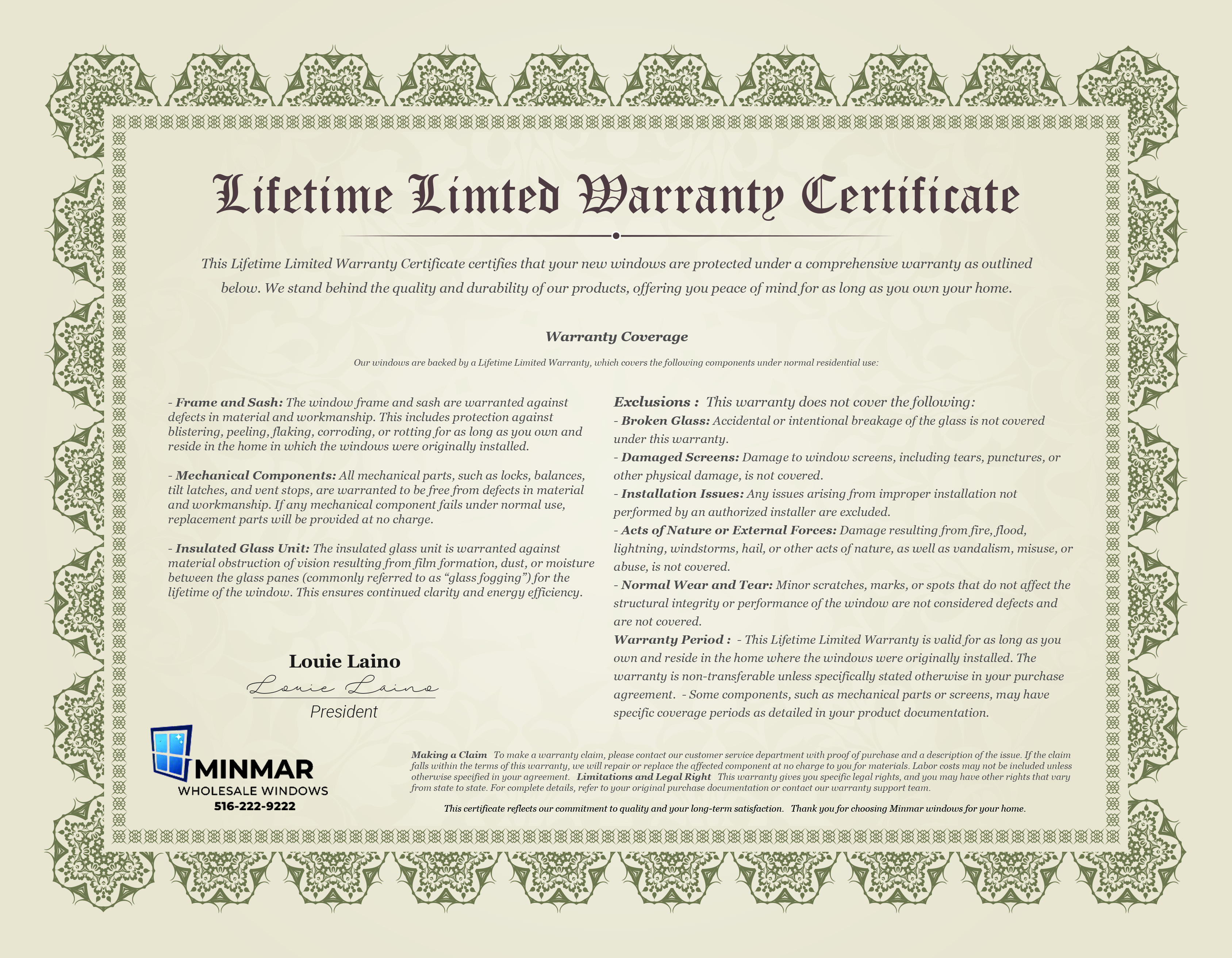Warranty Document